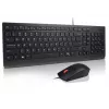 Vadu tastatūras un peles komplekts Lenovo Essential 4X31R64445 — USB vadu pilna izmēra tastatūra un vadu USB pele