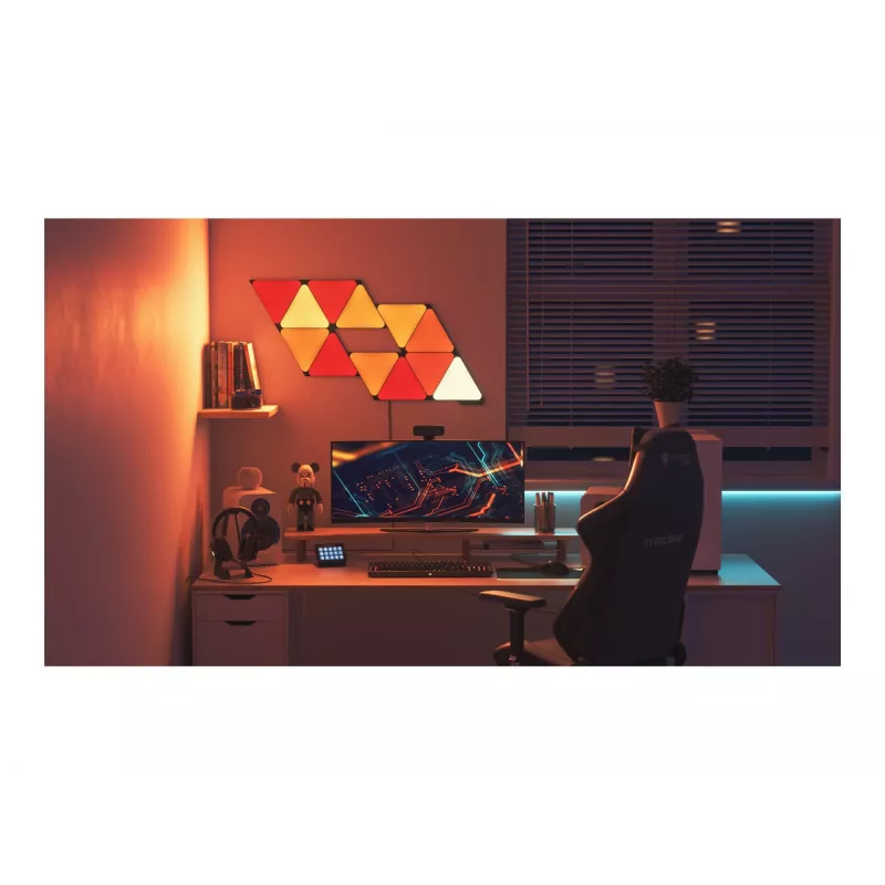 Viedpanelis Nanoleaf NL47-0101TW-3PK Wi-Fi Melns 3 gab.
