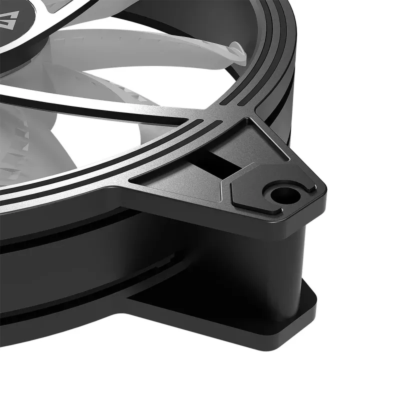 Datora dzesēšanas ventilators MODECOM VOLCANO APEX 140 ARGB Melns Reverse 140mm