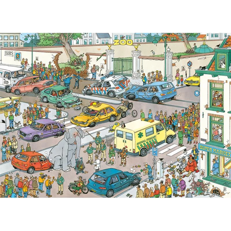 Jumbo Jan van Haasteren Jumbo geht einkaufen 1000 gabaliņu puzle (20028)