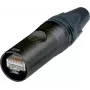 Neutrik RJ45 etherCON CAT6 A savienotāja spraudnis, taisns pols: 8P8C NE8MX6-B melns NE8MX6-B 1 gab. (NE8MX6-B)