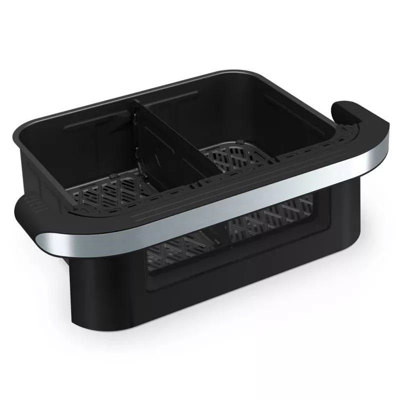Karstā gaisa fritieris Tristar FR-9078 Double 10 L, 2800 W, skārienjūtīga vadība, LCD, melns/nerūsējošais tērauds