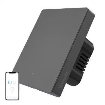 Sienas slēdzis Sonoff M5-1C-80 Wi‑Fi — vienpola viedais slēdzis iebūvējamai montāžai, 1 kanāls