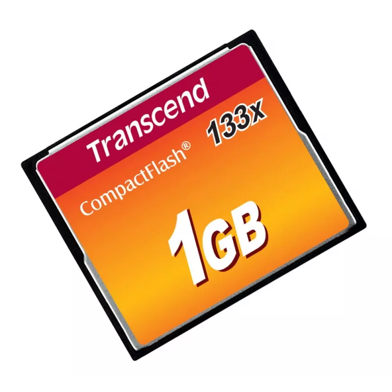Transcend - Zibatmiņas karte - 1GB - 133x - CompactFlash karte (TS1GCF133)
