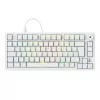 Sharkoon SGK25 75% QWERTZ USB vadu klaviatūra ar RGB LED, balta