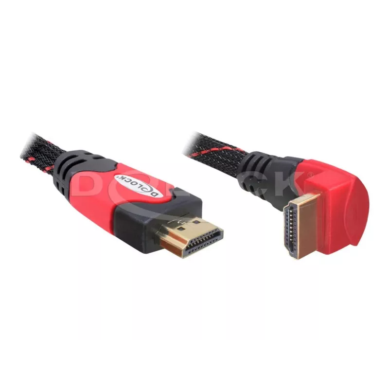 HDMI kabelis DeLOCK 3m HDMI Type A Standard Melns Sarkans