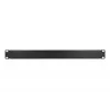 Rack blanking panel Extralink Front Blank Panel 1U 19 collas melns, tērauda korpuss