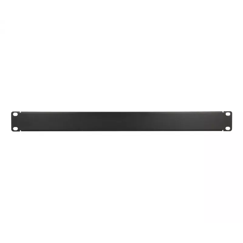 Rack blanking panel Extralink Front Blank Panel 1U 19 collas melns, tērauda korpuss