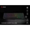 Mehāniskā spēļu tastatūra SAVIO MelnsOUT X2 BROWN 61 taustiņi 60% USB QWERTY RGB Outemu Brown
