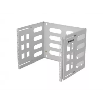 Sienas stiprinājuma 19 collu plaukts LANBERG 8U, dziļums 497×400/240 mm, pelēks