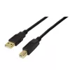 USB kabelis LogiLink UA0264 USB 2.0 10 m USB A USB B Melns
