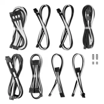 CableMod Dual StealthSense komplekts priekš Corsair RMi/RMx balts 16‑kontaktu (2× kabeļi)