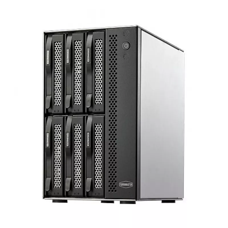 TerraMaster D6-320 disku masīvs galda melns 6 diskiem HDD SSD