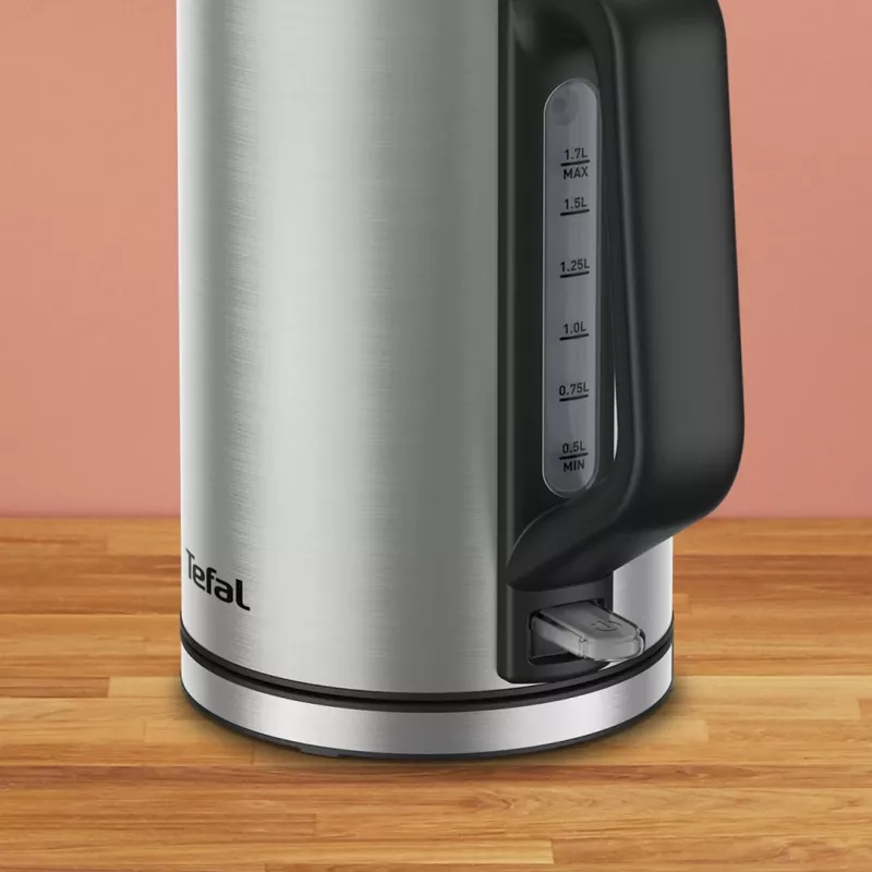 Elektriskā tējkanna Tefal KI513D10 nerūsējošais tērauds 1,7 L 2200 W, bezvada, 360° pamatne