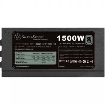 Silverstone SST-ST1500-TI v1.1 barošanas bloks 80 PLUS Titanium, modulārs - 1500 W (SST-ST1500-TI v1.1)