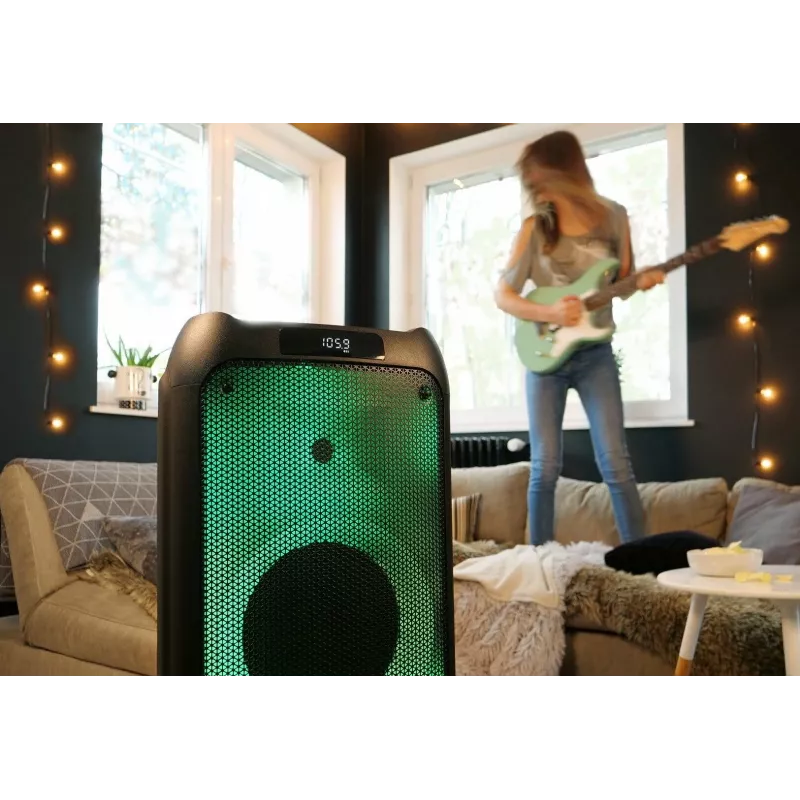 Karaoke sistēma Blaupunkt PB10DB 1000W vadu mikrofons LED displejs