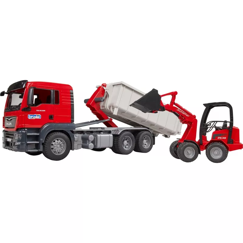 Kravas automašīnas un trases komplekts BRUDER MAN TGS Truck Daudzkrāsains