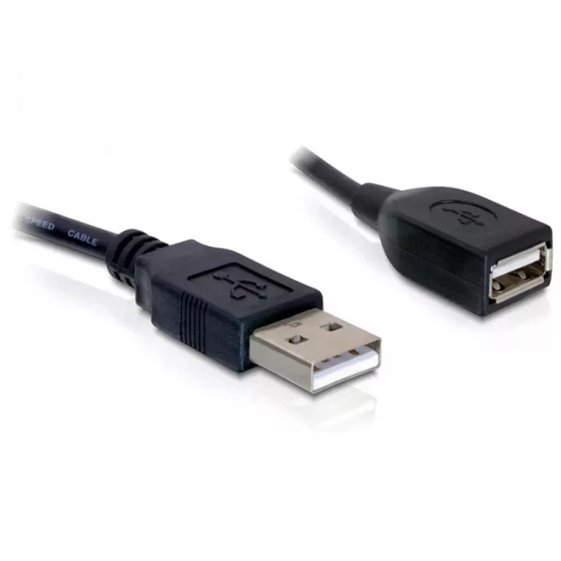 USB 2.0 pagarinātāja kabelis DeLOCK 82457 0,15 m melns