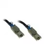 Inter-Tech - ārējais SAS kabelis - SAS 6Gbit/s - 4x ekranēts Mini MultiLane SAS (SFF-8088), 26 kontaktu uz 4x ekranēts Mini MultiLane SAS (SFF-8088), 26 kontaktu - 1 m - melns