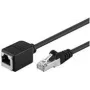 Goobay CAT 5e pagarinātājs F/UTP, melns, 2 m - vara materiāls, RJ45 spraudnis (8P8C) RJ45 ligzda (8P8C) (73388)