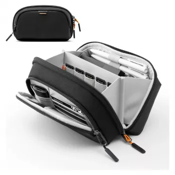 Kabeļu soma Inateck AB03011 melna — organizatora somiņa 23,5×14×9,5 cm
