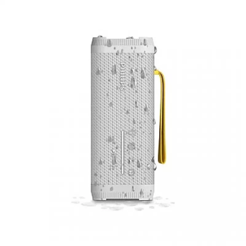 2.1 pārnēsājama skaļruņu sistēma Philips TAS2000W/00 — 10 W RMS, Bluetooth, IPX5, balta