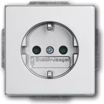 BUSCH JAEGER 2013-0-5272 - CEE 7/3 - 2P+E - Sudraba - 250 V - 16 A - 63 mm
