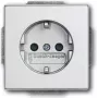 BUSCH JAEGER 2013-0-5272 - CEE 7/3 - 2P+E - Sudraba - 250 V - 16 A - 63 mm