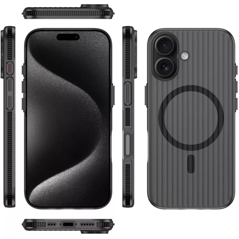 Vāciņš 4smarts 541639 iPhone 17 16 cm (6.3 collas) Melns Caurspīdīgs
