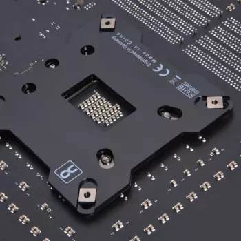 Atbalsta plāksne Alphacool 13071, nerūsējošais tērauds, melna, 90 mm