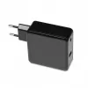 Portatīvā datora barošanas adapteris IBOX IUZ65WA, AC-DC automātisks 100–240V → 18.5–20.5V, 65W, 1×USB, melns