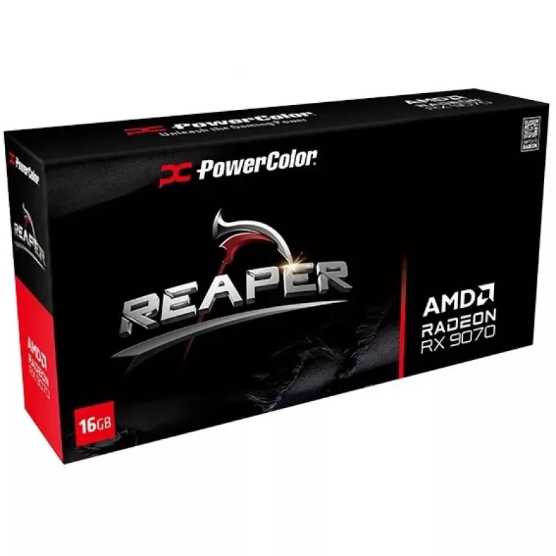 Grafikas karte PowerColor Radeon RX 9070 16 GB GDDR6 PCIe 5.0, 2520 MHz paātrinājums, 3x DisplayPort 2.1a + HDMI 2.1b, 2x 8-pin