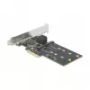 SATA un M.2 PCI Express karte DeLOCK 3 portu SATA un 2 slotu M.2 Key B