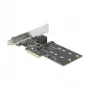 SATA un M.2 PCI Express karte DeLOCK 3 portu SATA un 2 slotu M.2 Key B
