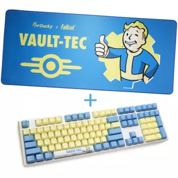 Ducky x Fallout Vault-Tec Limited Edition One 3 Gaming tastatūra + pelepad - MX-Sarkans (US)