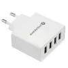 everActive telefona lādētājs SC400 ar 4x USB pieslēgvietām, kopējā 5A izeja, balts