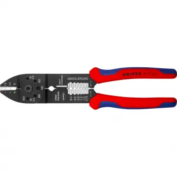 Knipex 97 21 215 kabeļu gofrēšanas knaibles Gofrēšanas instruments Melns, zils, sarkans