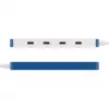 Hyper HyperDrive Flex 4 Portu USB-C Centrmezgls, Balts/Zils | HD5201BUGL