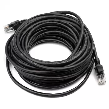 Kabelis Cat5E UTP, 10m, Melns