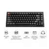 Mehāniskā tastatūra Keychron V1 Ultra 8K — 75% QWERTY, Bluetooth, vadu, RGB, melna