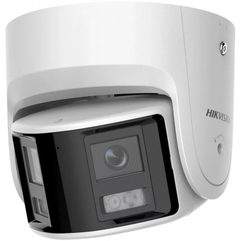 IP novērošanas kamera Hikvision DS-2CD2346G2P-ISU/SL 4MP kupola, 2,8 mm objektīvs, 180° redzes lauks, IR 30 m, IP67, PoE/DC