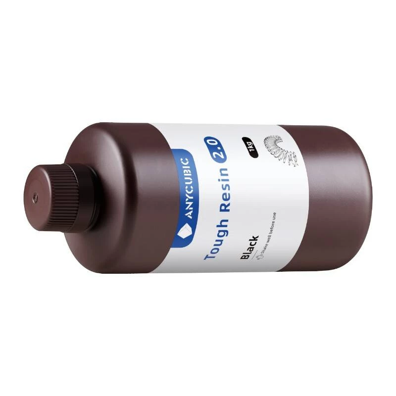 Fotopolimēra sveķi AnyCubic Tough Resin 2.0 Melna 1 kg SRX2BK-101A