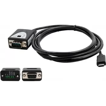 Seriālais RS-422/485 uz USB 2.0 C spraudņa kabelis Exsys EX-2346IS ar FTDI mikroshēmu un pārsprieguma aizsardzību