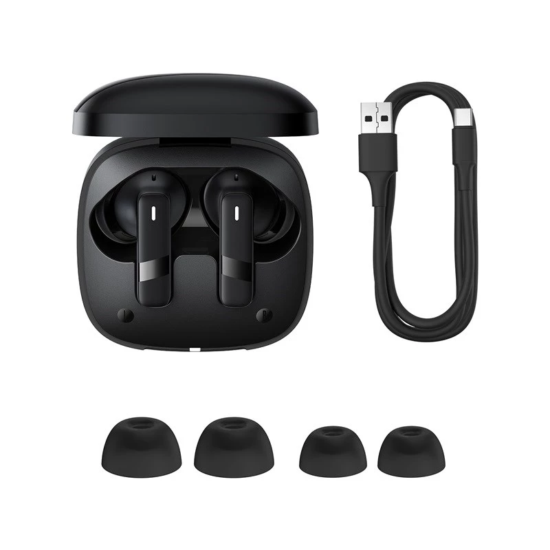 Baseus Bowie E20 austiņas bezvadu in-ear zvaniem/mūzikai Bluetooth melnas