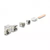 DELOCK Keystone modulis RJ45 ligzda uz LSA Cat.6A bez instrumentiem 45° leņķī ekranēts ar metāla fiksatoru