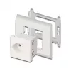 Iezemēta elektrības kontaktligzda DELOCK Easy 45 T13 Šveice 45×45 mm, 250 V / 10 A, balta
