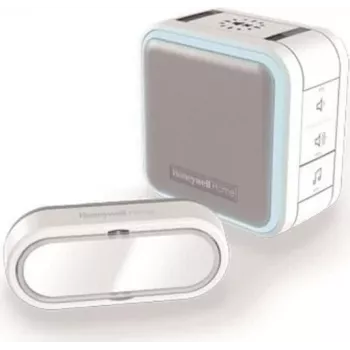 Bezvadu durvju zvans Honeywell DC515SL — diapazons 150 m, 6 signāli, 84 dB