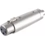 XLR savienotāja adapteris ShiverPeaks BS55063 pamatmodelis — audio savienotāja adapteris, 3 kontaktu XLR saderība