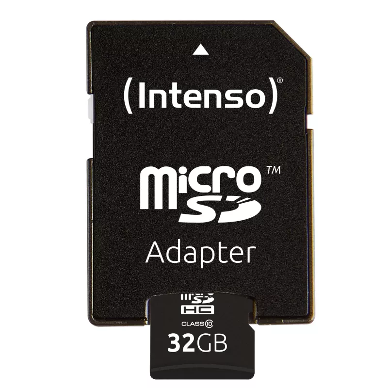 ATMIŅAS MICRO SDHC 32GB C10/AR ADAPTERI 3413480 INTENSO