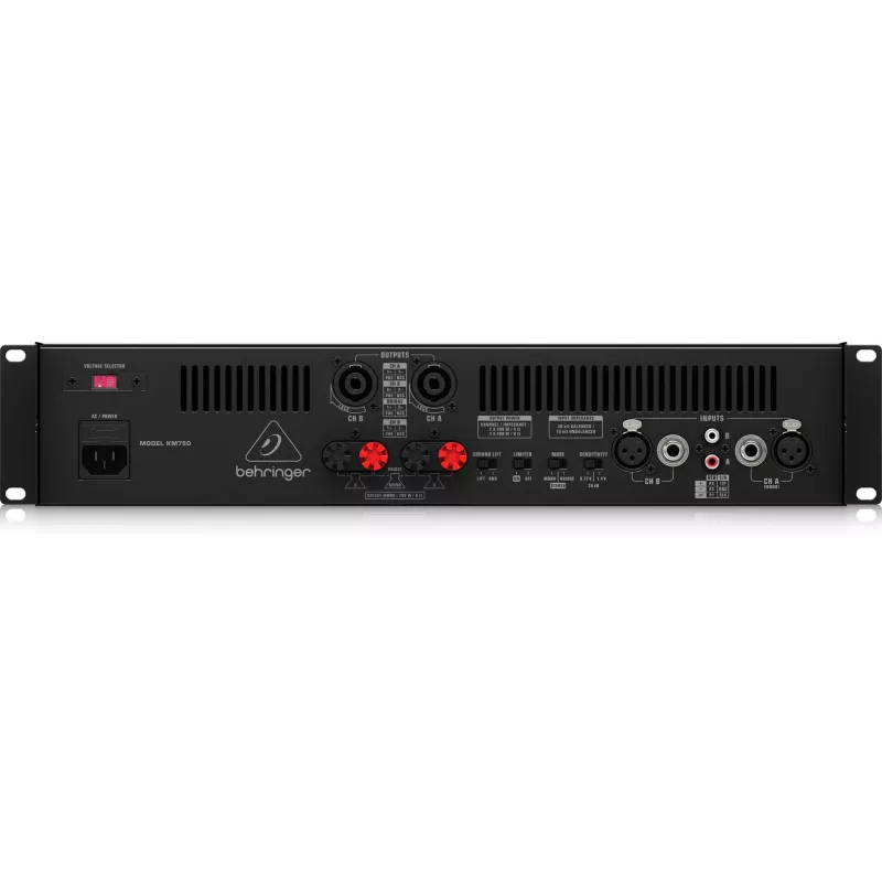Behringer KM750 audio pastiprinātājs 2.1 kanāli Melns